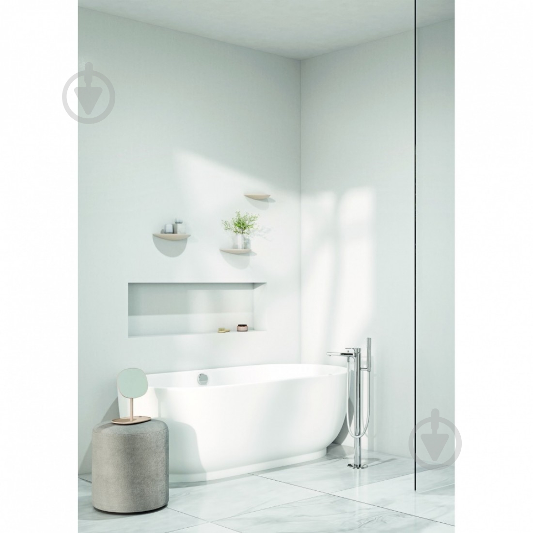 Смеситель для ванны/душа Kludi Zenta SL 485900565 - фото 2 Смеситель для ванны/душа Kludi Zenta SL 485900565 - фото 2