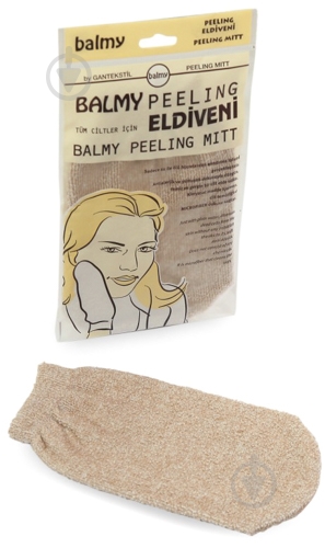 Спонж для очищения лица Balmy Naturel для пилинга из микрофибры 11349 - фото 1