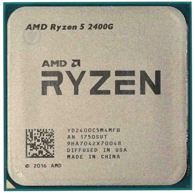 Процесор AMD Ryzen 5 2400G 3,6 GHz Socket AM4 Tray (YD2400C5M4MFB) - фото 1 Процесор AMD Ryzen 5 2400G 3,6 GHz Socket AM4 Tray (YD2400C5M4MFB) - фото 1