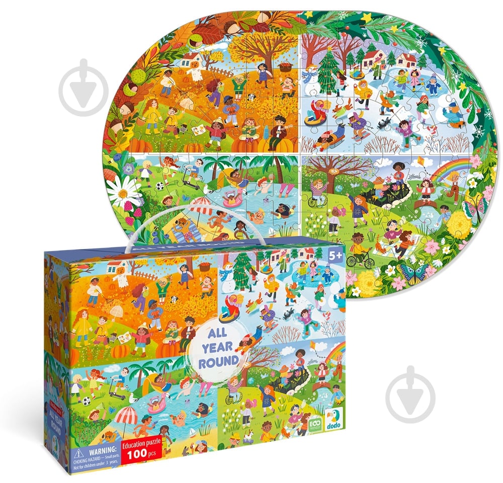 Пазл DoDo Весь год 100 элементов 300607 - фото 2