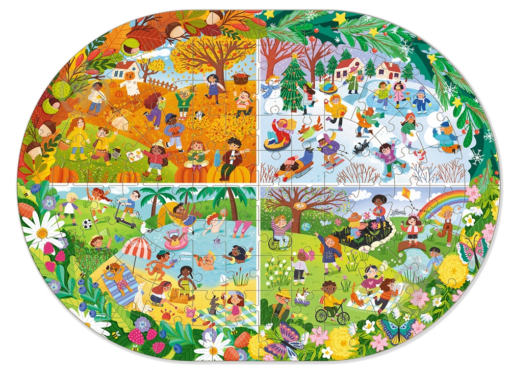 Пазл DoDo Весь год 100 элементов 300607 - фото 3