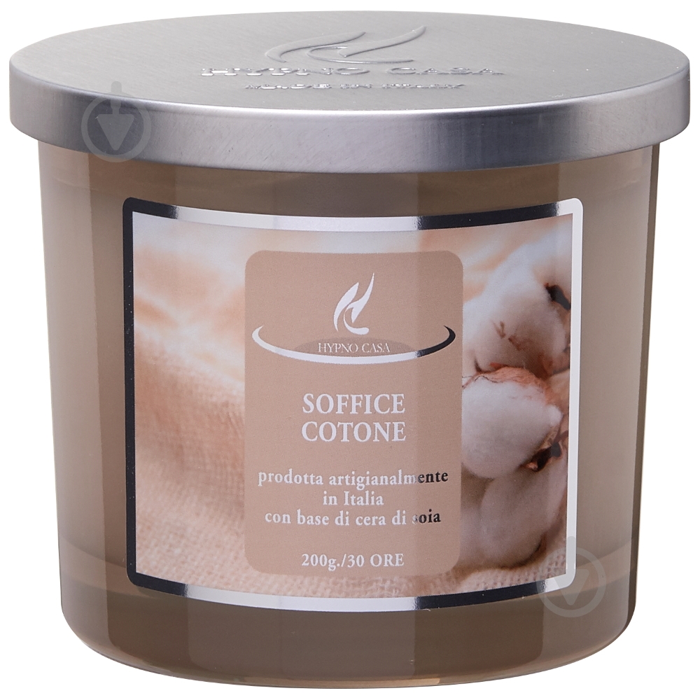 Свеча ароматическая Hypno Casa SOFFICE COTONE 200г - фото 1 Свеча ароматическая Hypno Casa SOFFICE COTONE 200г - фото 1