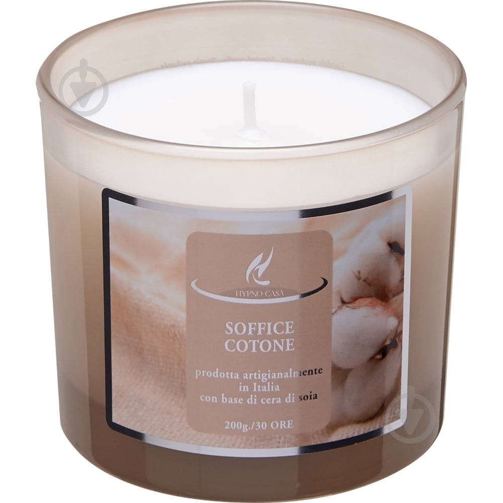 Свеча ароматическая Hypno Casa SOFFICE COTONE 200г - фото 2 Свеча ароматическая Hypno Casa SOFFICE COTONE 200г - фото 2