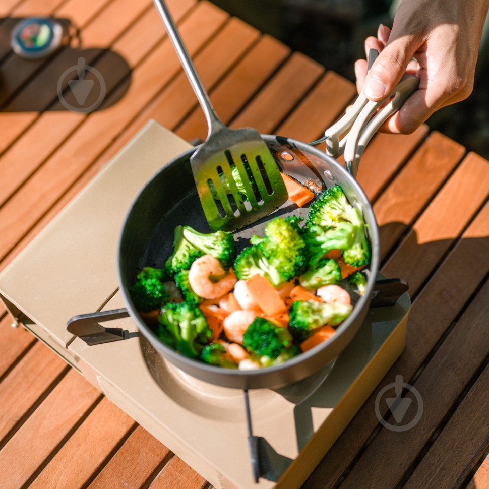 Сковородка туристическая Naturehike ø17,5 мм 4,1 мм со складной ручкой CNK2450CF010, алюминий. - фото 5 Сковородка туристическая Naturehike ø17,5 мм 4,1 мм со складной ручкой CNK2450CF010, алюминий. - фото 5