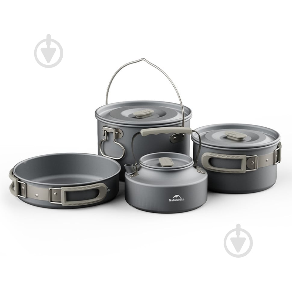 Сковородка туристическая Naturehike ø17,5 мм 4,1 мм со складной ручкой CNK2450CF010, алюминий. - фото 2 Сковородка туристическая Naturehike ø17,5 мм 4,1 мм со складной ручкой CNK2450CF010, алюминий. - фото 2