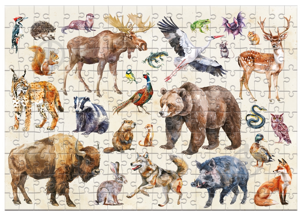 Пазл DoDo Монтессори Лесные животные, 200 элементов 300629 - фото 3 Пазл DoDo Монтессори Лесные животные, 200 элементов 300629 - фото 3