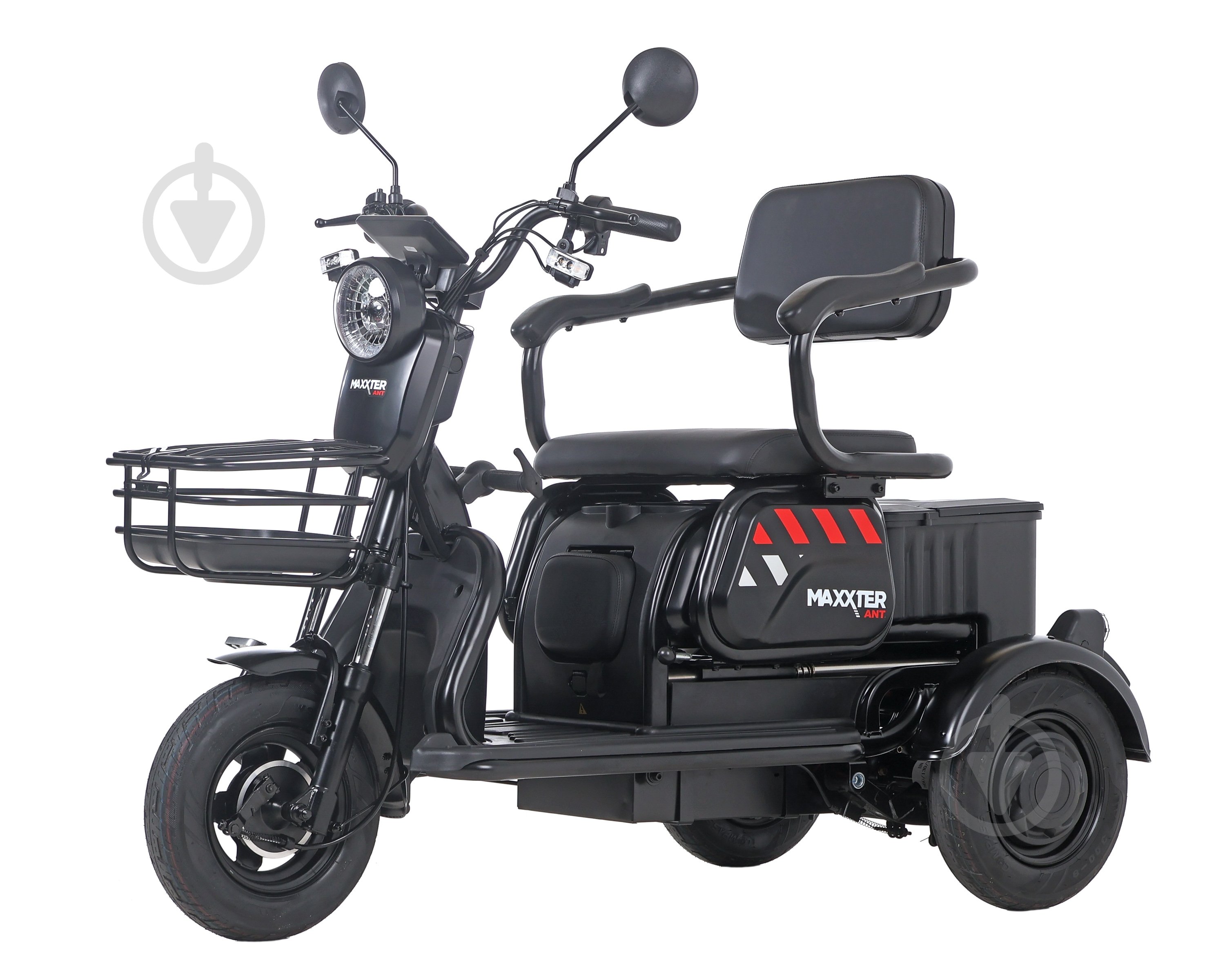 Електроскутер Maxxter ANT (Black) 500 Вт триколісний - фото 1