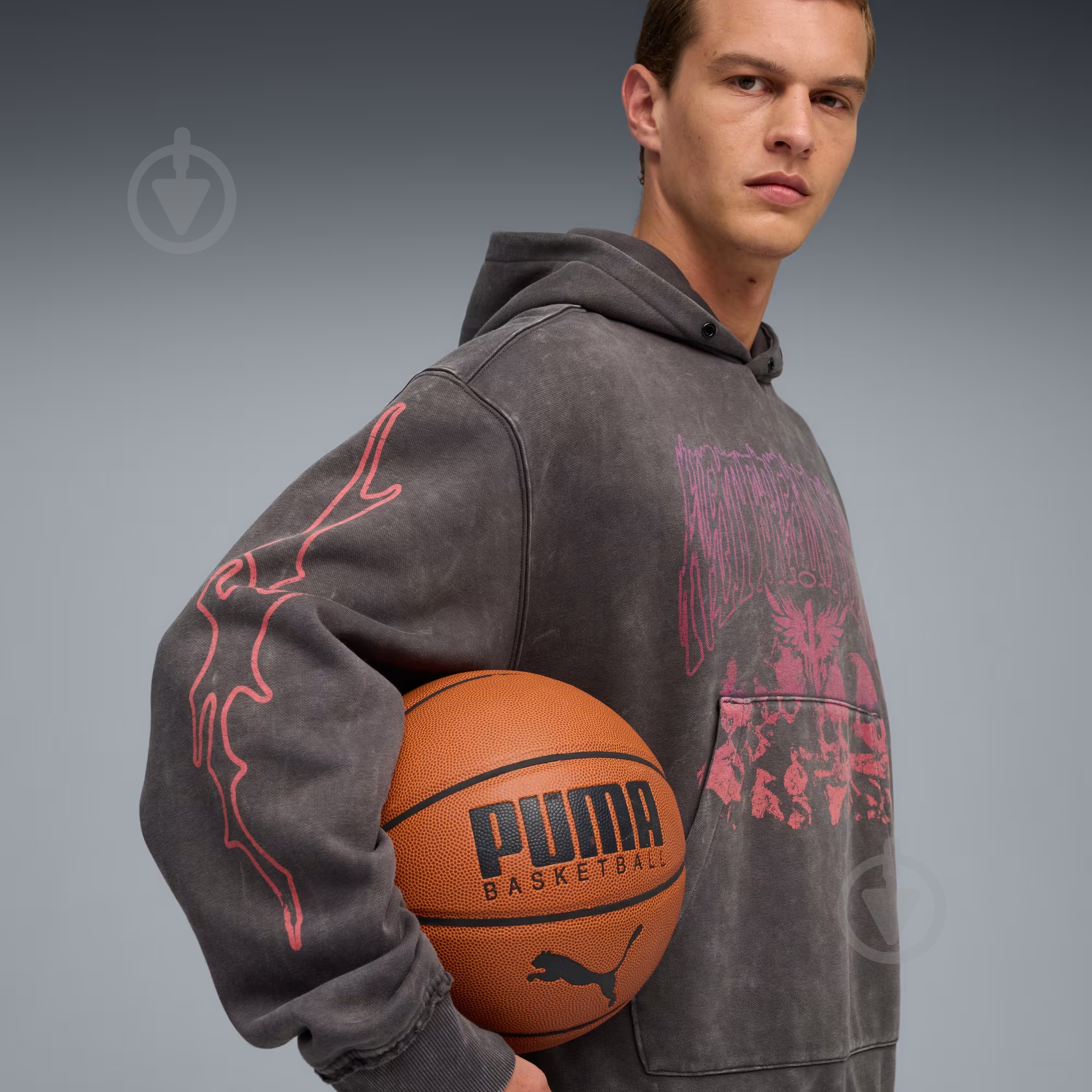 Джемпер Puma LaMelo World Tour-nament Hoodie 63243301 р.XL сірий - фото 3 Джемпер Puma LaMelo World Tour-nament Hoodie 63243301 р.XL сірий - фото 3