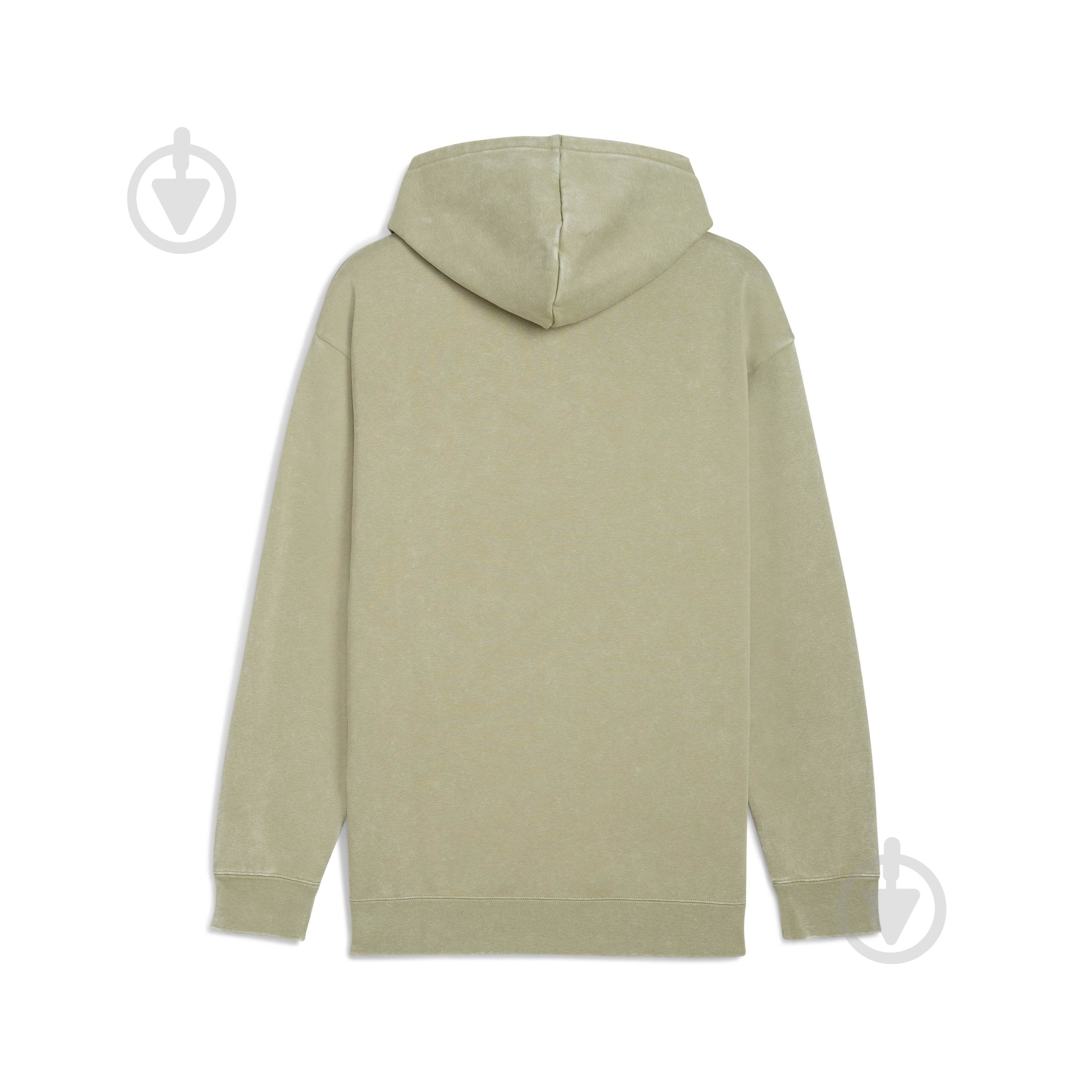 Джемпер Puma ESS ELEVATED Relaxed Wash Hoodie FL 68804982 р.XL хакі - фото 5