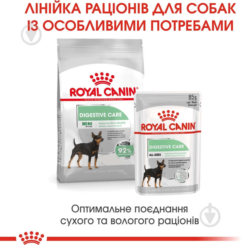 Корм сухий Royal Canin MINI DIGESTIVE CARE (Міні Дайджестів Кер), 3 кг 3 кг - фото 5