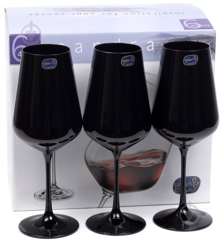 Набор бокалов для вина Bohemia Sandra 450 мл 6 шт. - фото 1 Набор бокалов для вина Bohemia Sandra 450 мл 6 шт. - фото 1