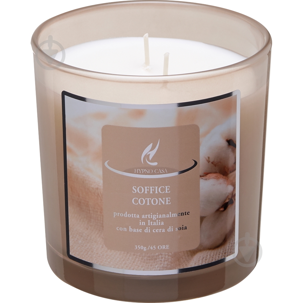 Свеча ароматическая Hypno Casa SOFFICE COTONE 350г - фото 2