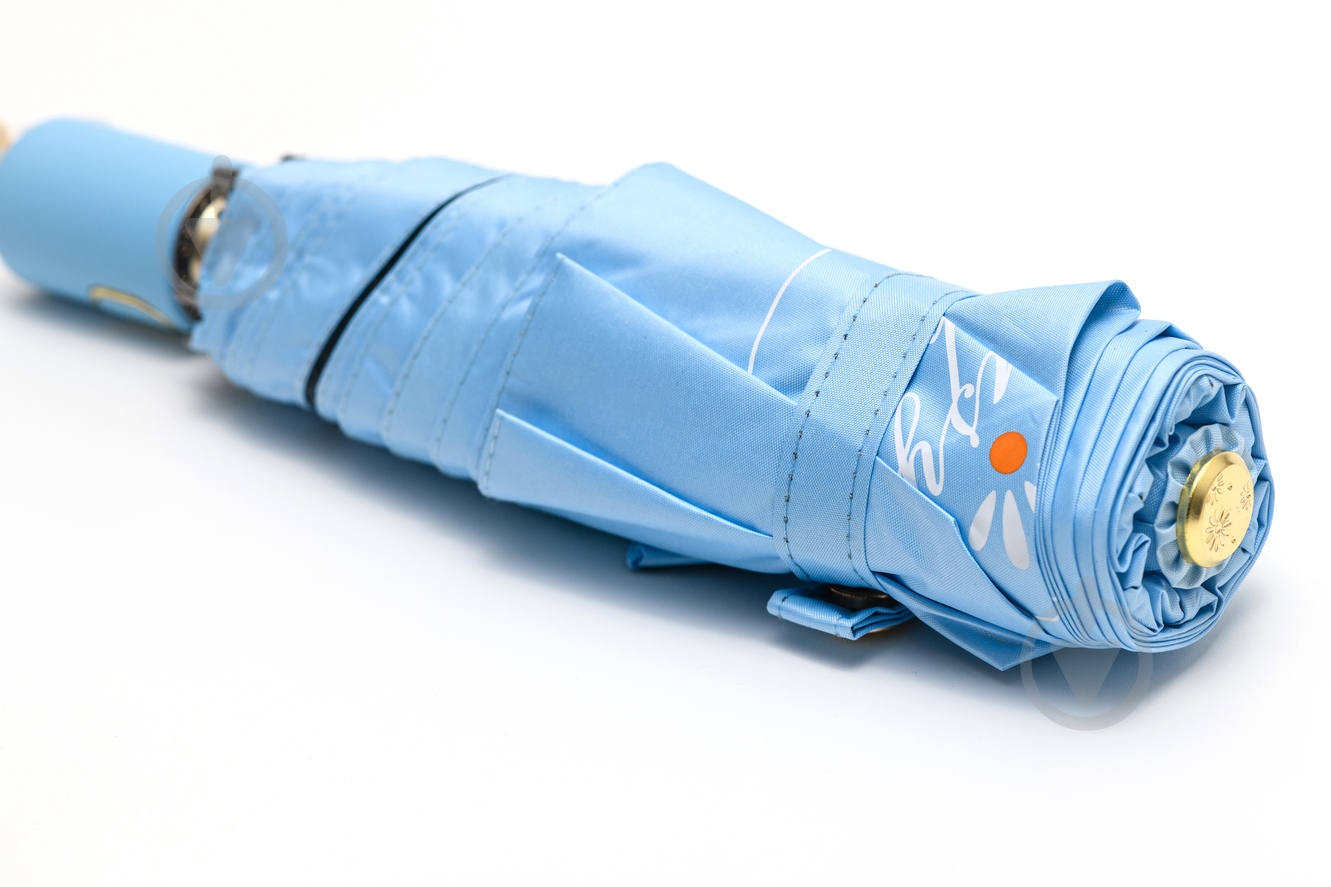 Зонт KRAGO Chamomile мини голубой - фото 4