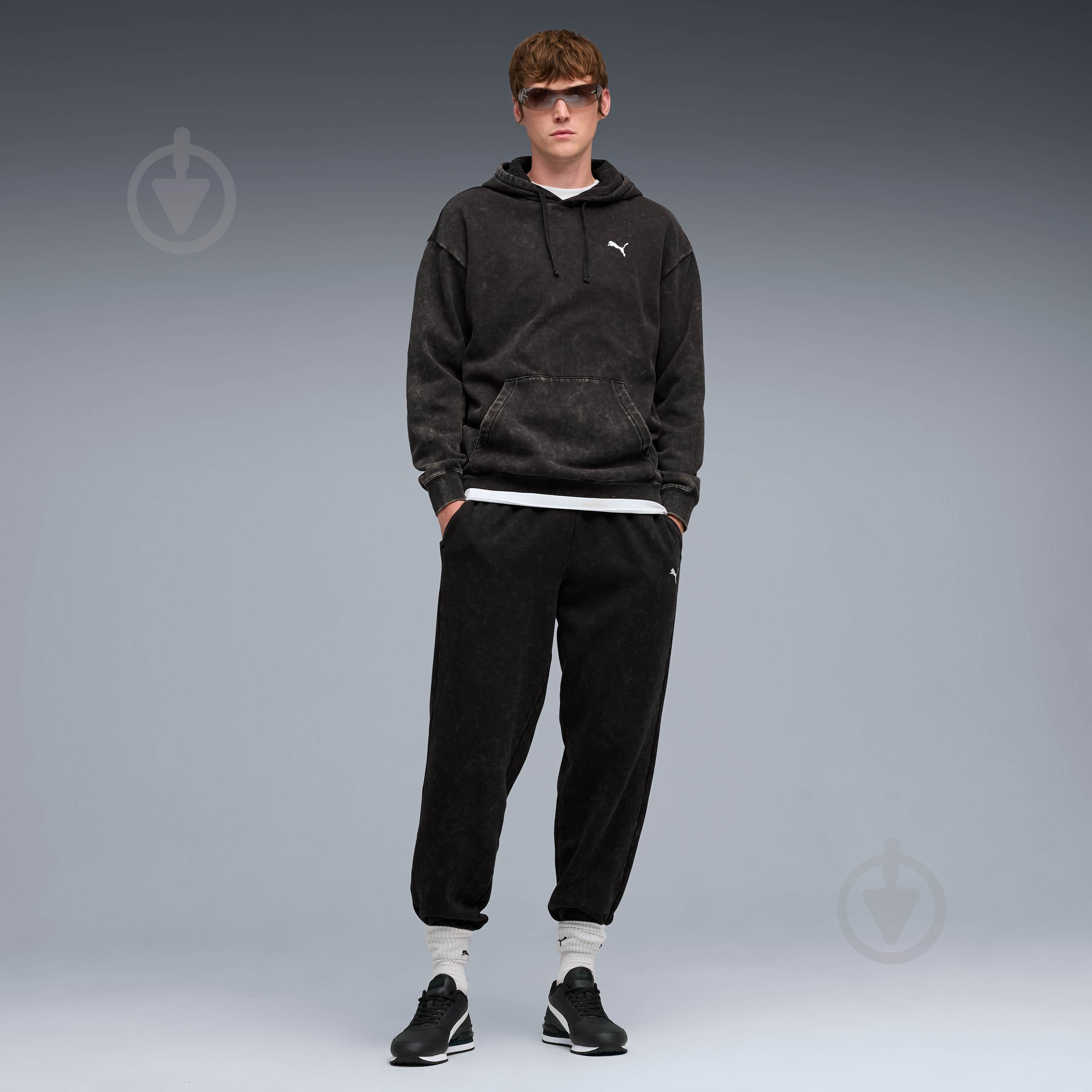 Джемпер Puma ESS ELEVATED Relaxed Wash Hoodie FL 68804901 р.XL чорний - фото 3
