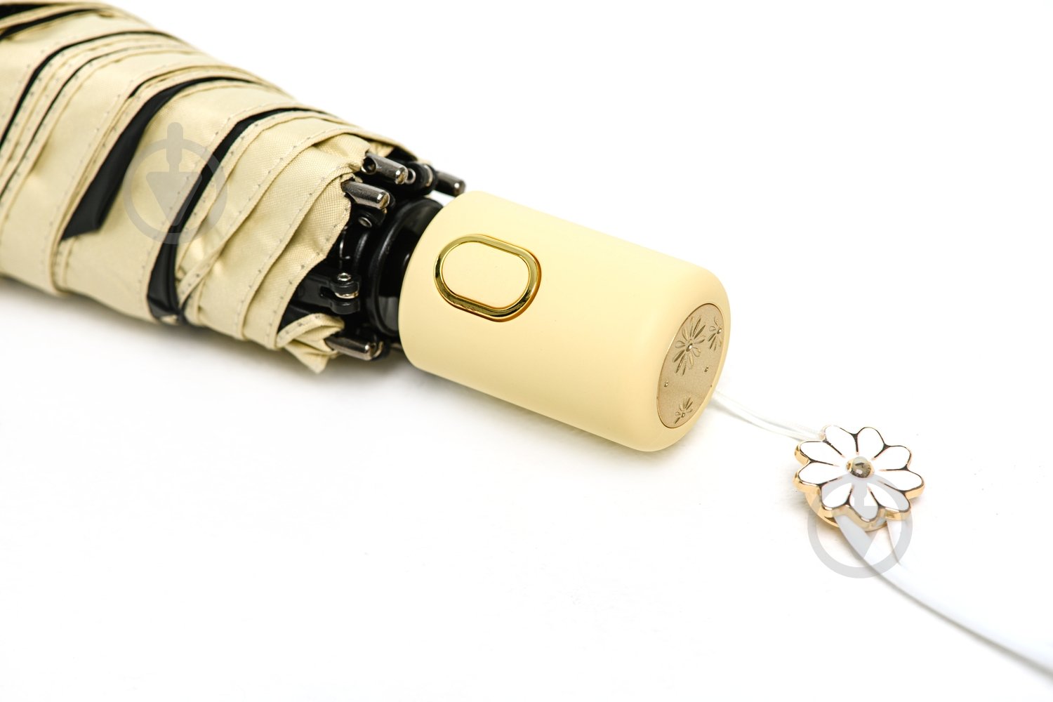 Зонт KRAGO Chamomile мини бежевый - фото 4