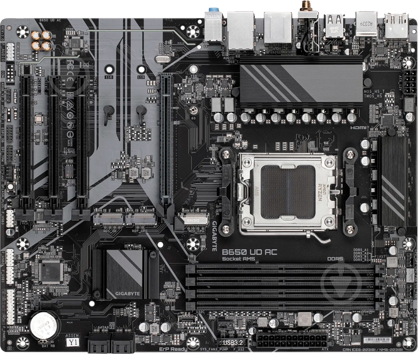 Материнская плата Gigabyte B650 UD AC (Socket AM5, AMD B650, ATX) - фото 3