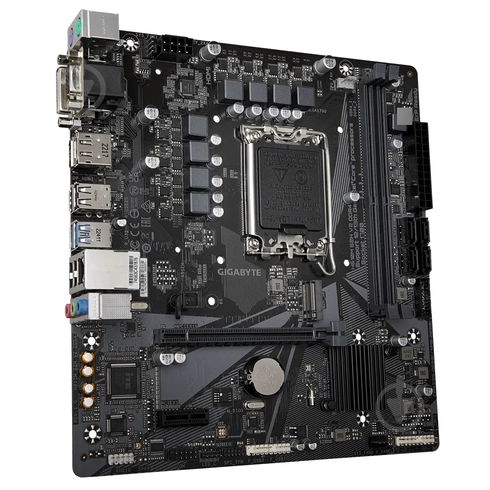 Материнская плата Gigabyte H610M S2H V2 (Socket 1700, Intel H610, micro ATX) - фото 2