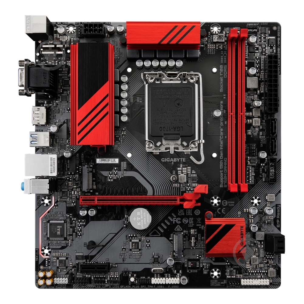 Материнская плата Gigabyte B760M GAMING (Socket 1700, Intel B760, micro ATX) - фото 1