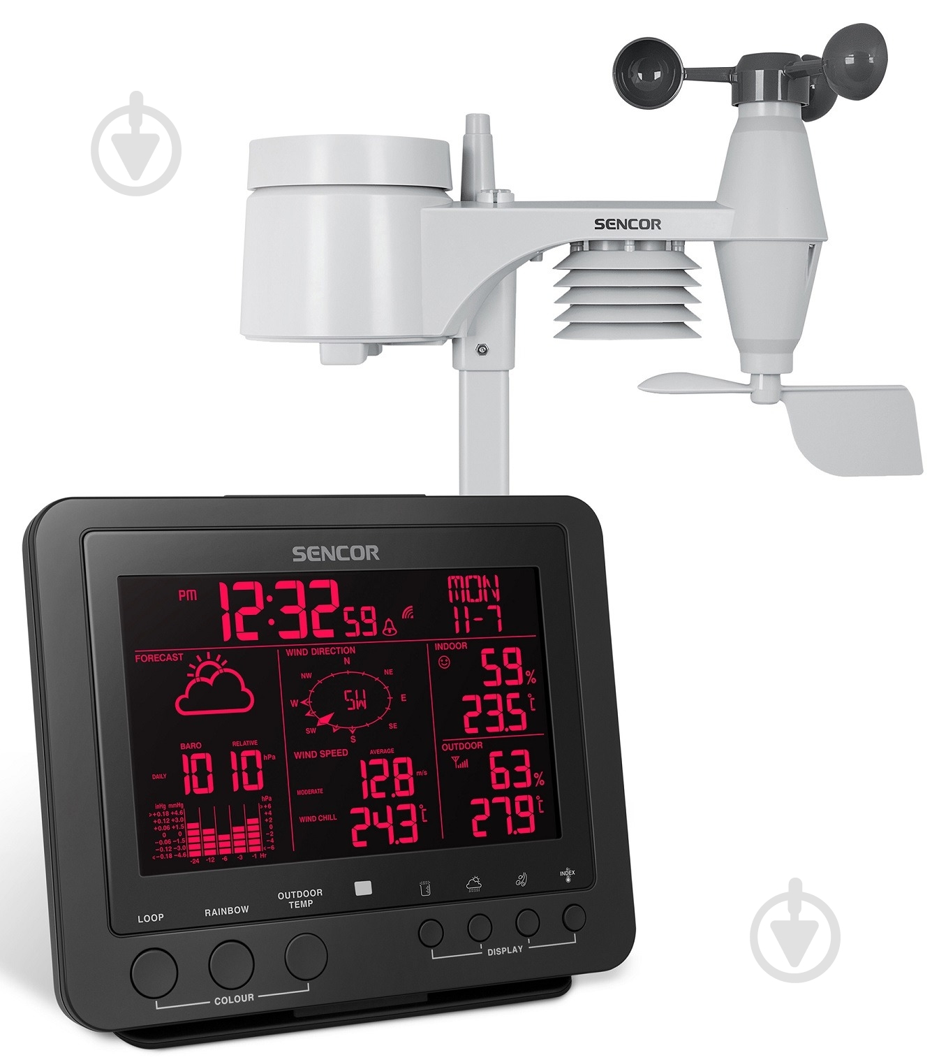 Метеостанция Sencor SWS9700 - фото 4 Метеостанция Sencor SWS9700 - фото 4