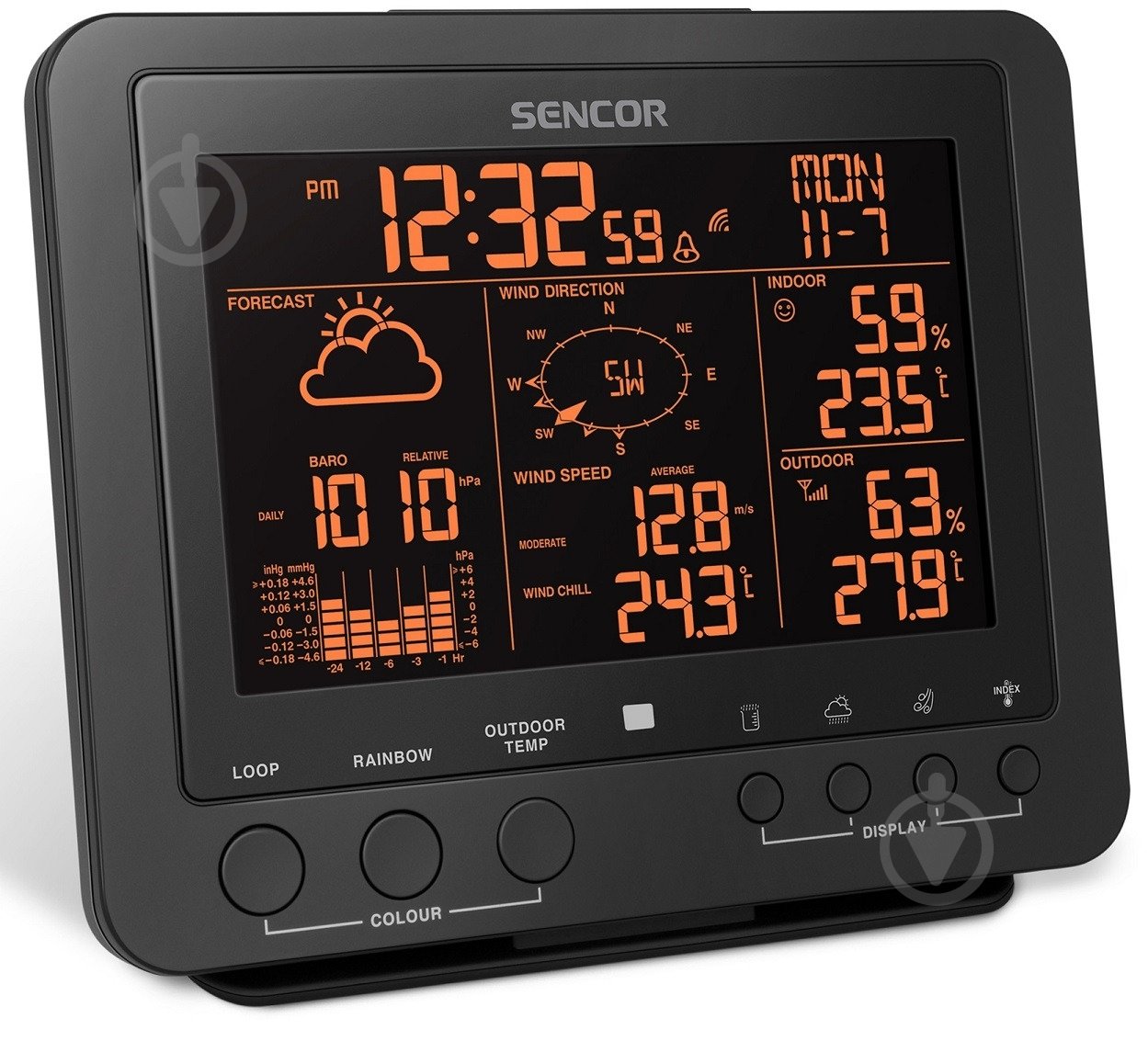 Метеостанция Sencor SWS9700 - фото 8 Метеостанция Sencor SWS9700 - фото 8