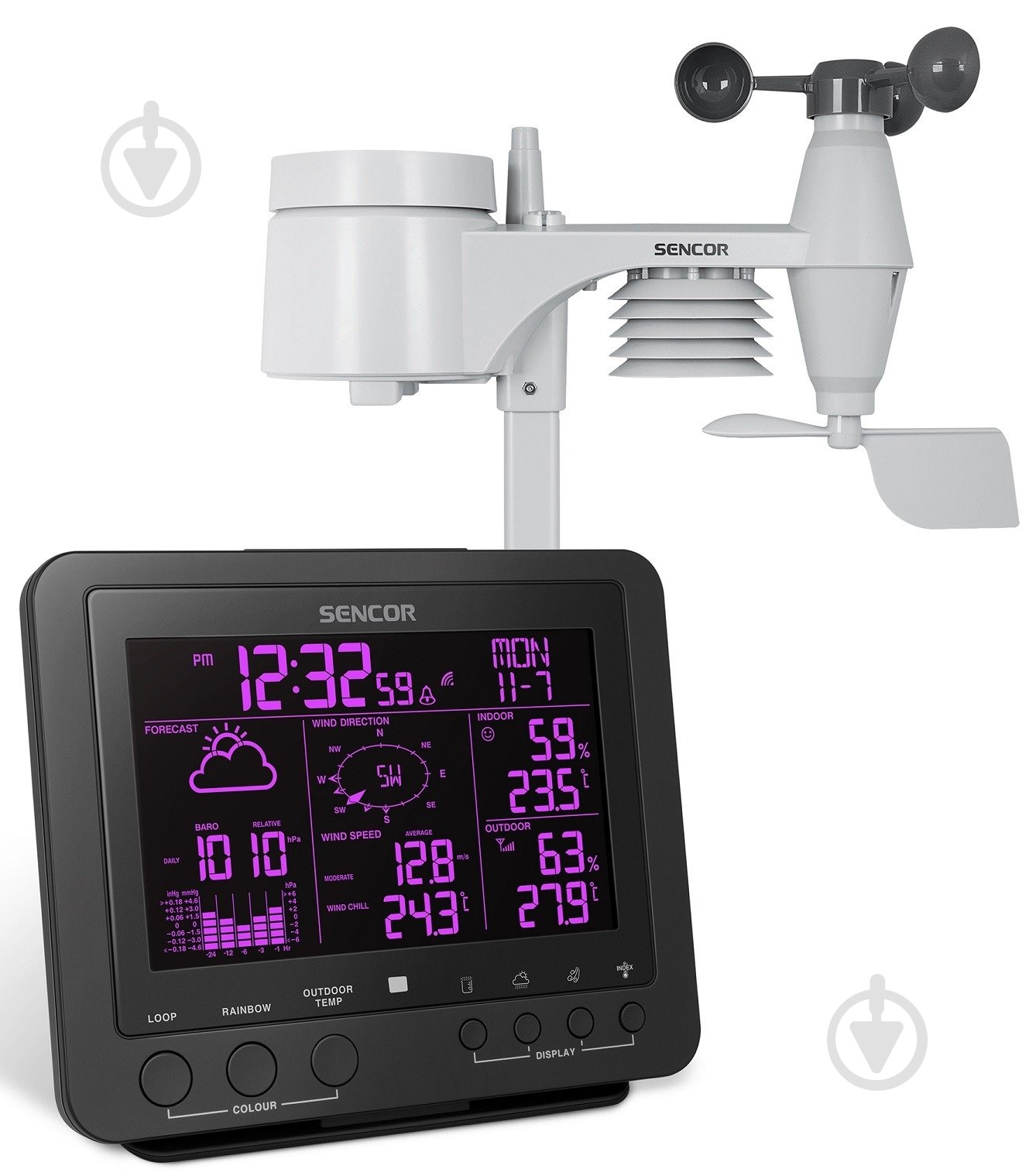 Метеостанция Sencor SWS9700 - фото 3 Метеостанция Sencor SWS9700 - фото 3