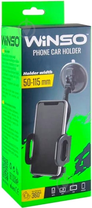 Держатель для телефона WINSO 201120 черный - фото 3