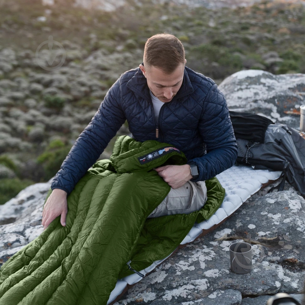Спальний мішок Naturehike з натуральним пухом CWM295 CNK2300SD013, зелений (+11°C/-8°C) - фото 5