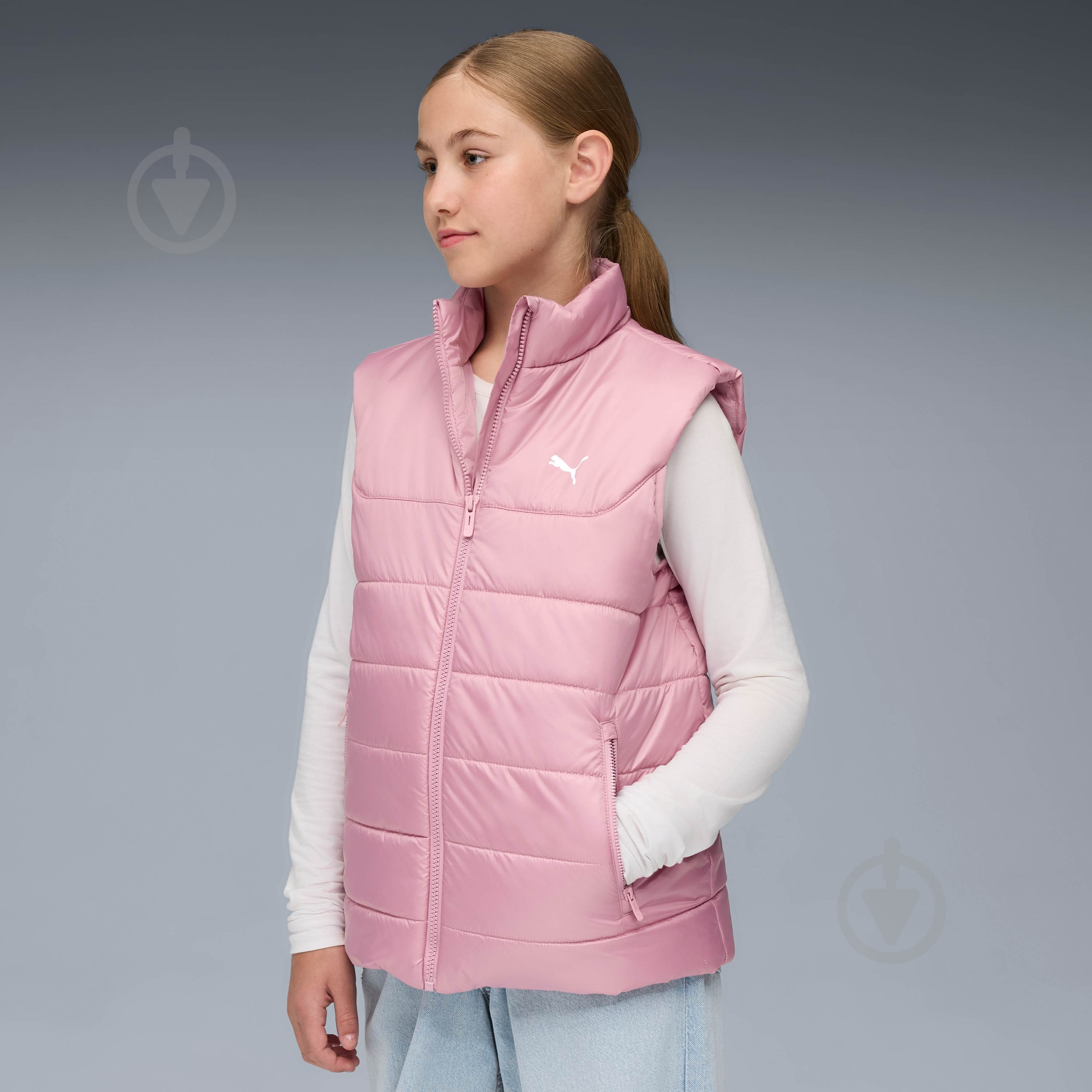 Жилет Puma ESS PADDED VEST р. 128 68522465 розовый - фото 1