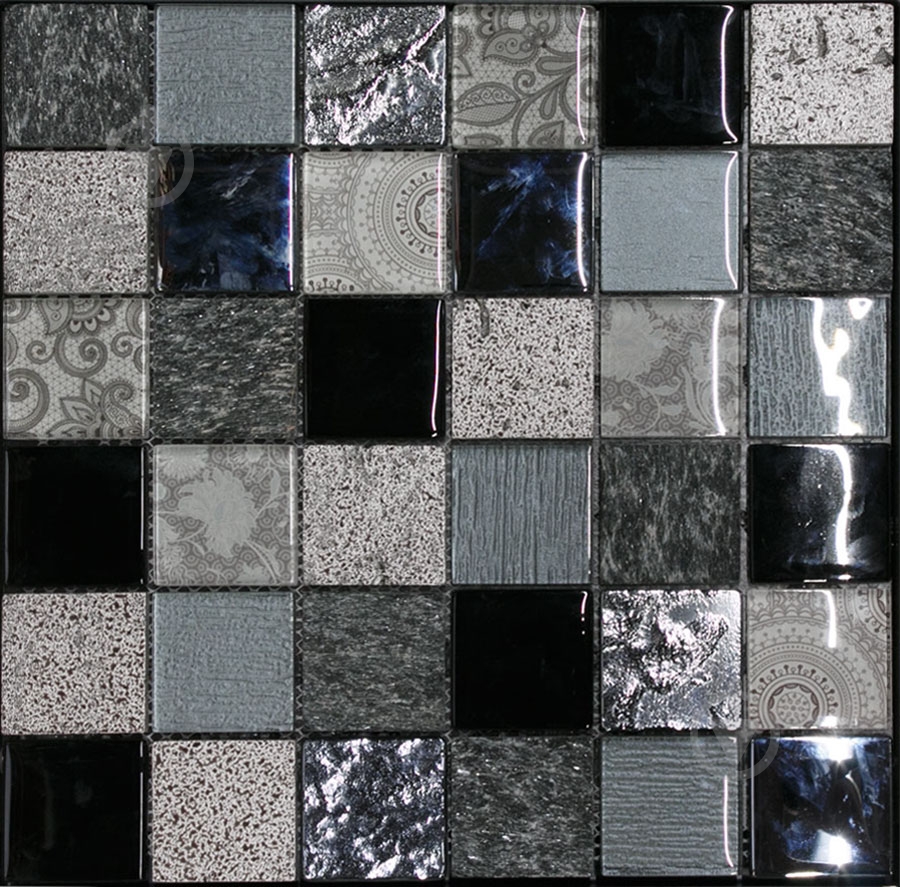 Мозаика Intermatex Elements Black 30x30 - фото 1