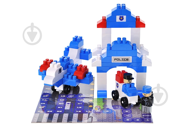 Конструктор qbee Block&Steps: Полицейский патруль + ходилка и мемори игра 3в1 QB300-002 - фото 6 Конструктор qbee Block&Steps: Полицейский патруль + ходилка и мемори игра 3в1 QB300-002 - фото 6