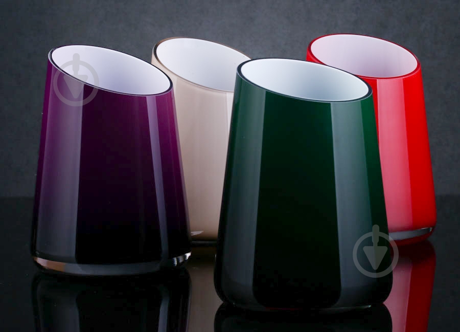 Ваза стеклянная топазовая Maestro 14,5x20,5 см Wrzesniak Glassworks - фото 2 Ваза стеклянная топазовая Maestro 14,5x20,5 см Wrzesniak Glassworks - фото 2