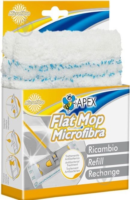 Сменная насадка к швабре Apex Flat Mop 40 см - фото 1 Сменная насадка к швабре Apex Flat Mop 40 см - фото 1