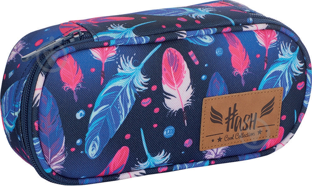 Пенал школьный HS-122 Hash синий - фото 1