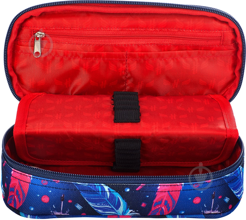 Пенал школьный HS-122 Hash синий - фото 3