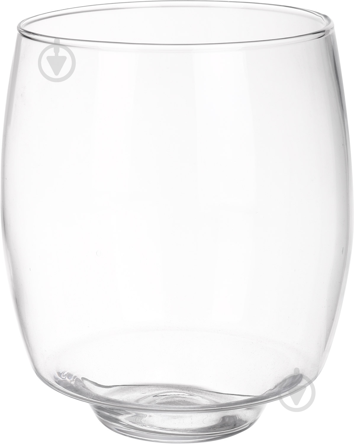 Ваза стеклянная 17х20 см 20 см прозрачная - фото 1