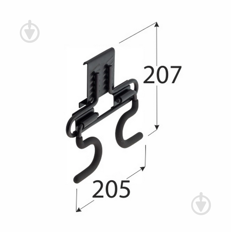 Крюк гаражный SGH7 207х205 мм - фото 3