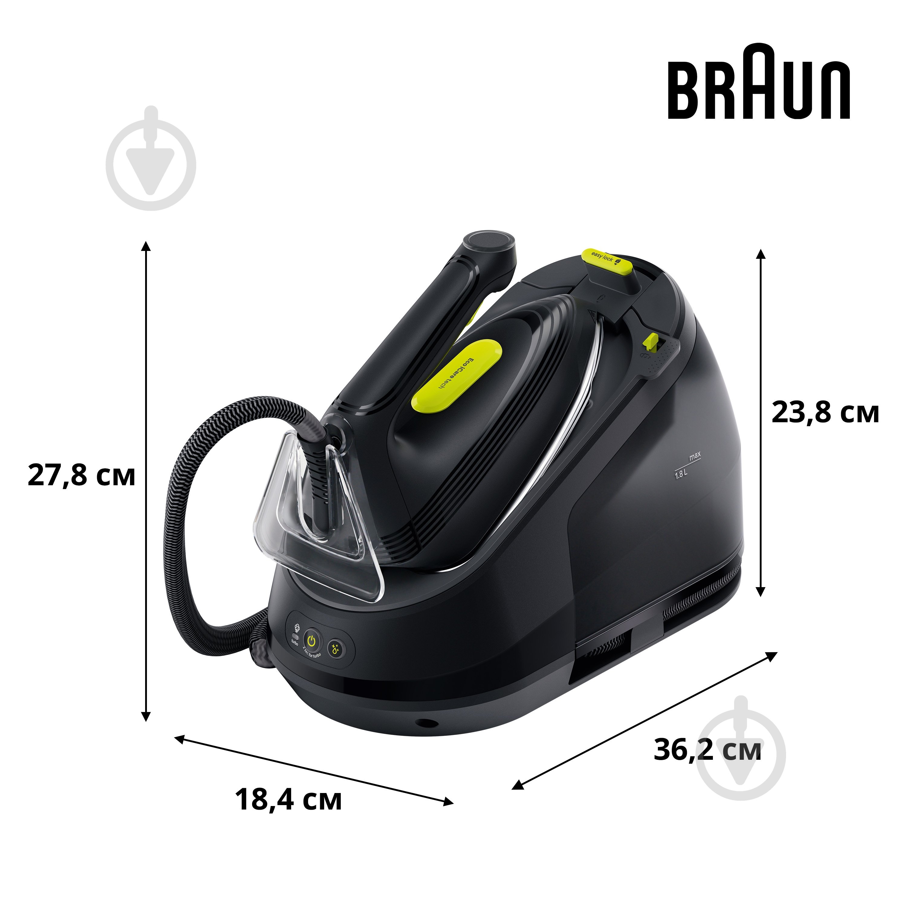 Утюг с парогенератором Braun CareStyle 3 IS3257BK - фото 7