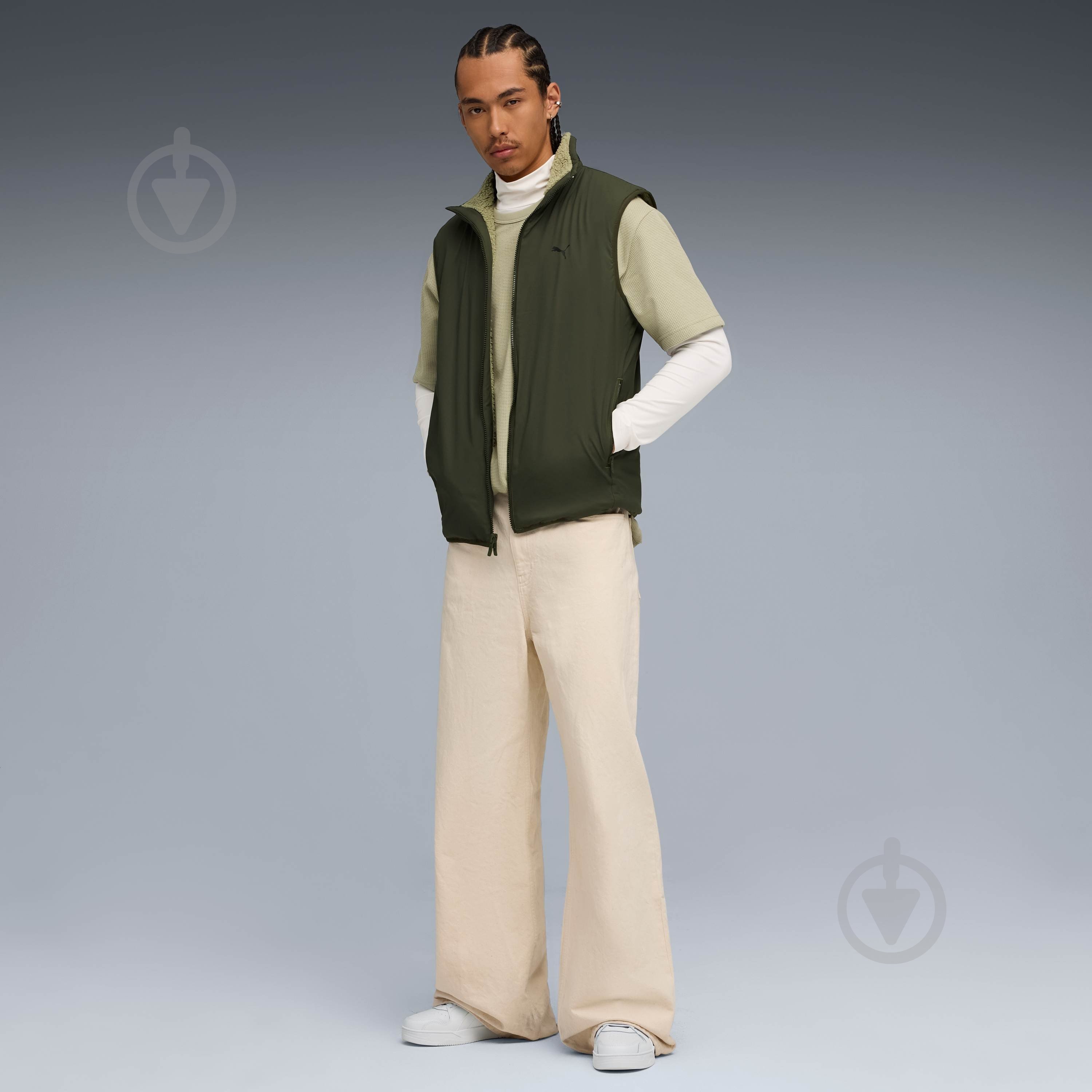 Жилет Puma Reversible Hybrid Sherpa Vest 68837282 р.2XL хакі - фото 3