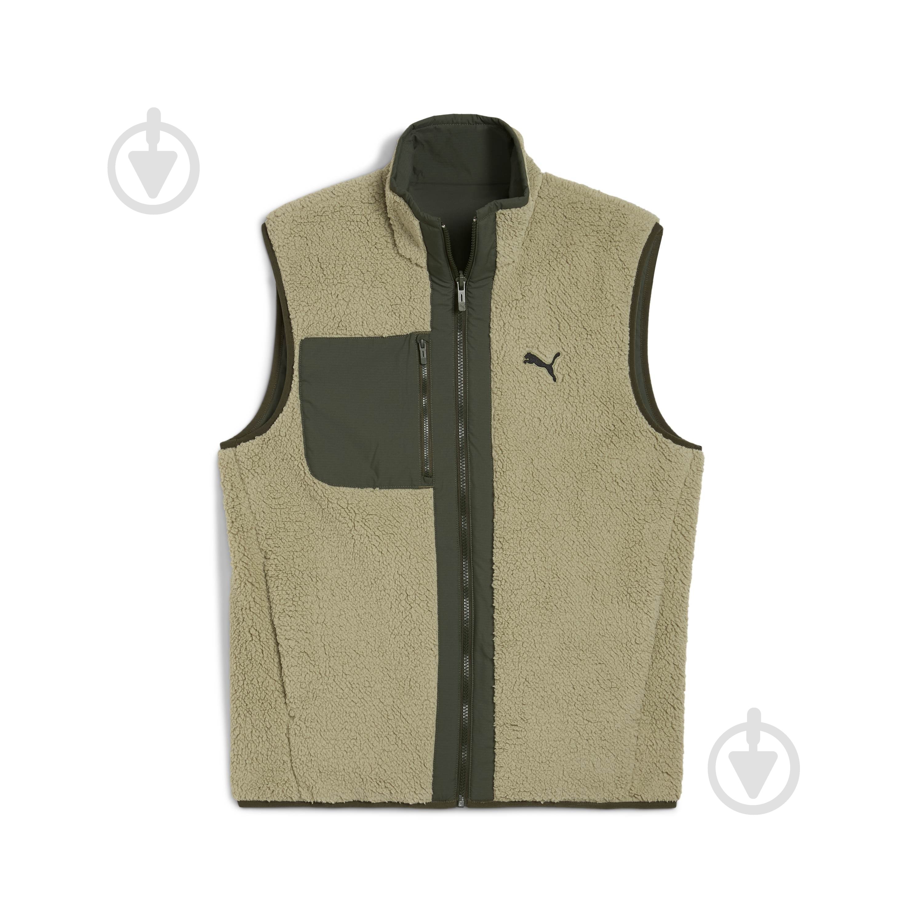 Жилет Puma Reversible Hybrid Sherpa Vest 68837282 р.2XL хакі - фото 4