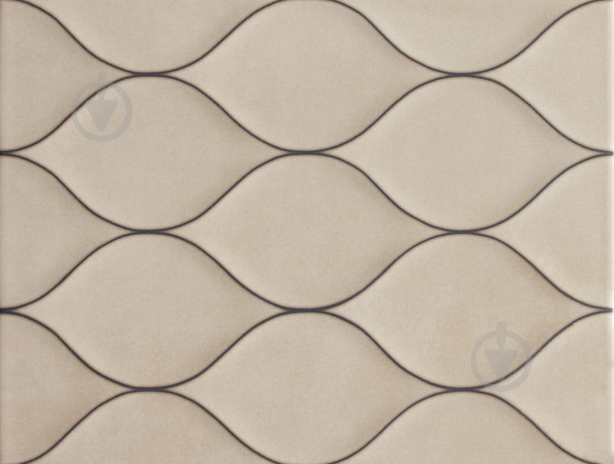 Плитка Golden Tile Isolda Contour light beige relief 7МV261 25x33 см - фото 1