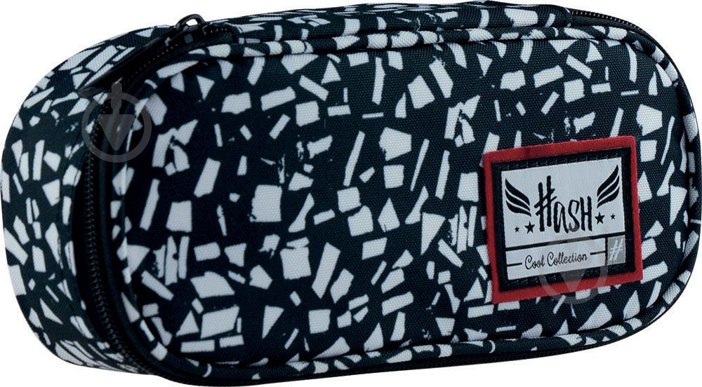 Пенал школьный HS-211 Hash черный - фото 1
