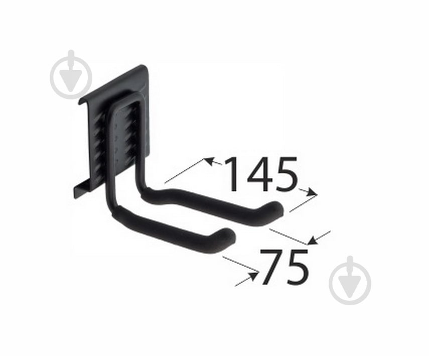 Крюк гаражный SGH12 145х75 мм - фото 2 Крюк гаражный SGH12 145х75 мм - фото 2