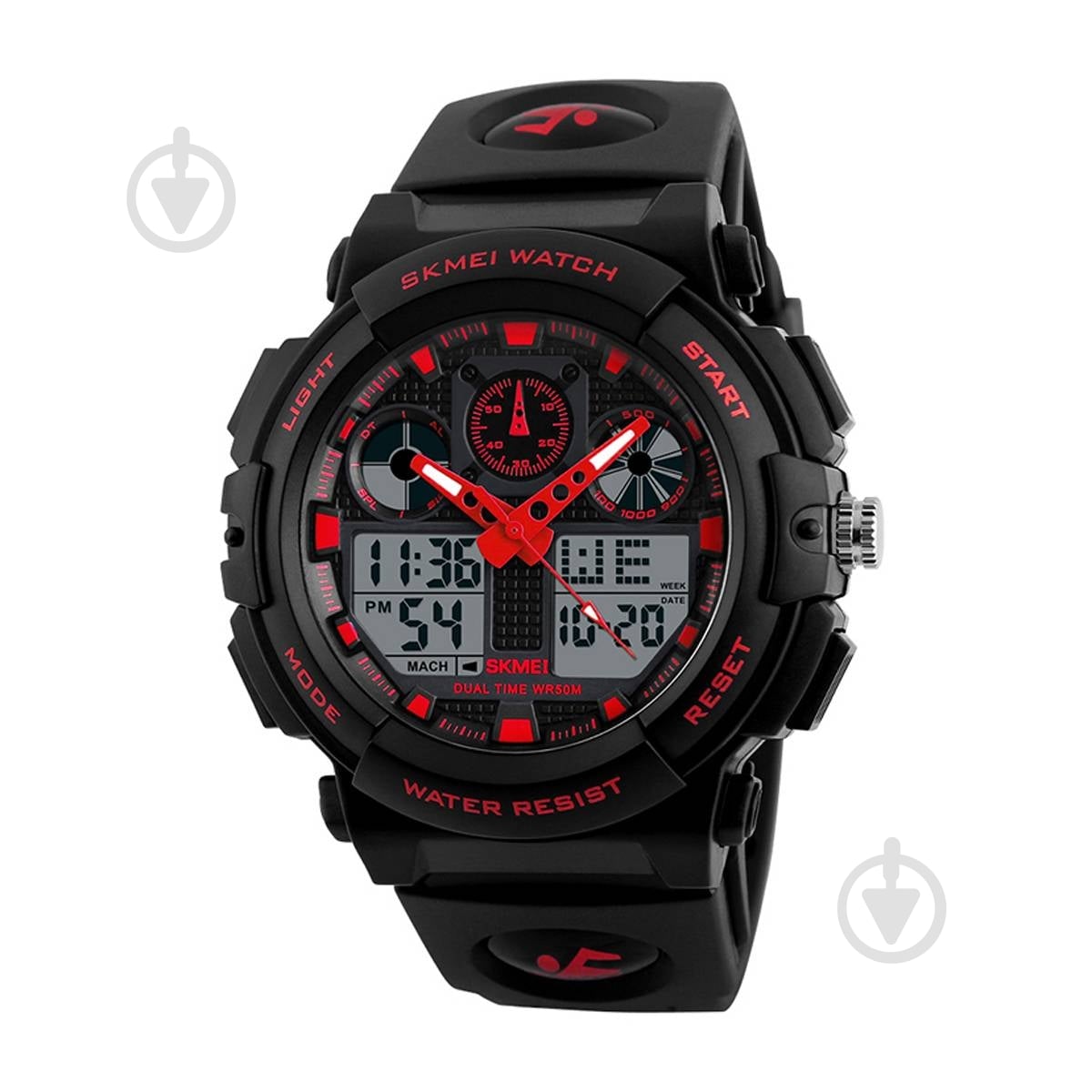 Часы Skmei 1270 Black-Red (1270BOXBKRD) - фото 1 Часы Skmei 1270 Black-Red (1270BOXBKRD) - фото 1