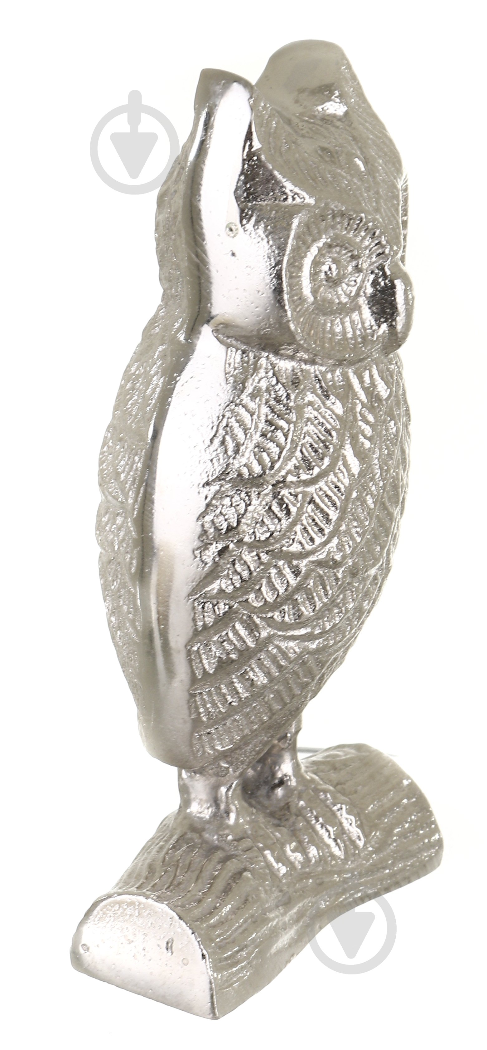 Статуетка сова 9х7х18 см срібний - фото 2