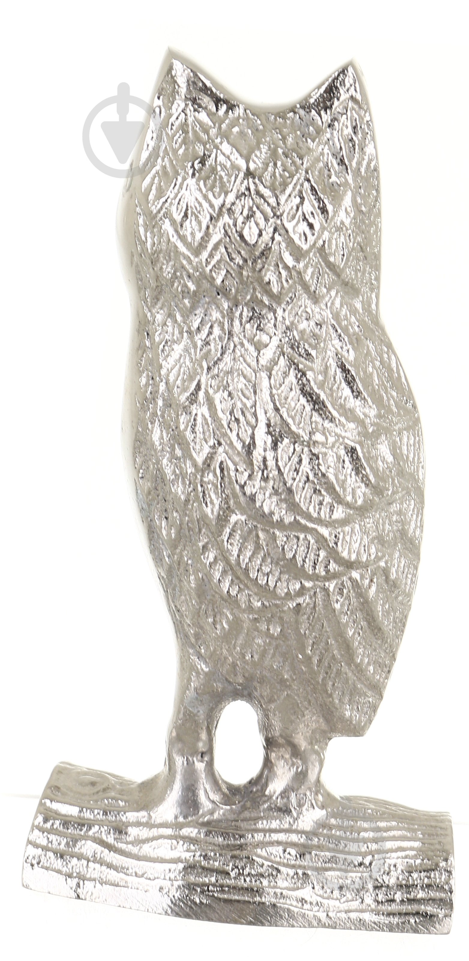 Статуетка сова 9х7х18 см срібний - фото 3