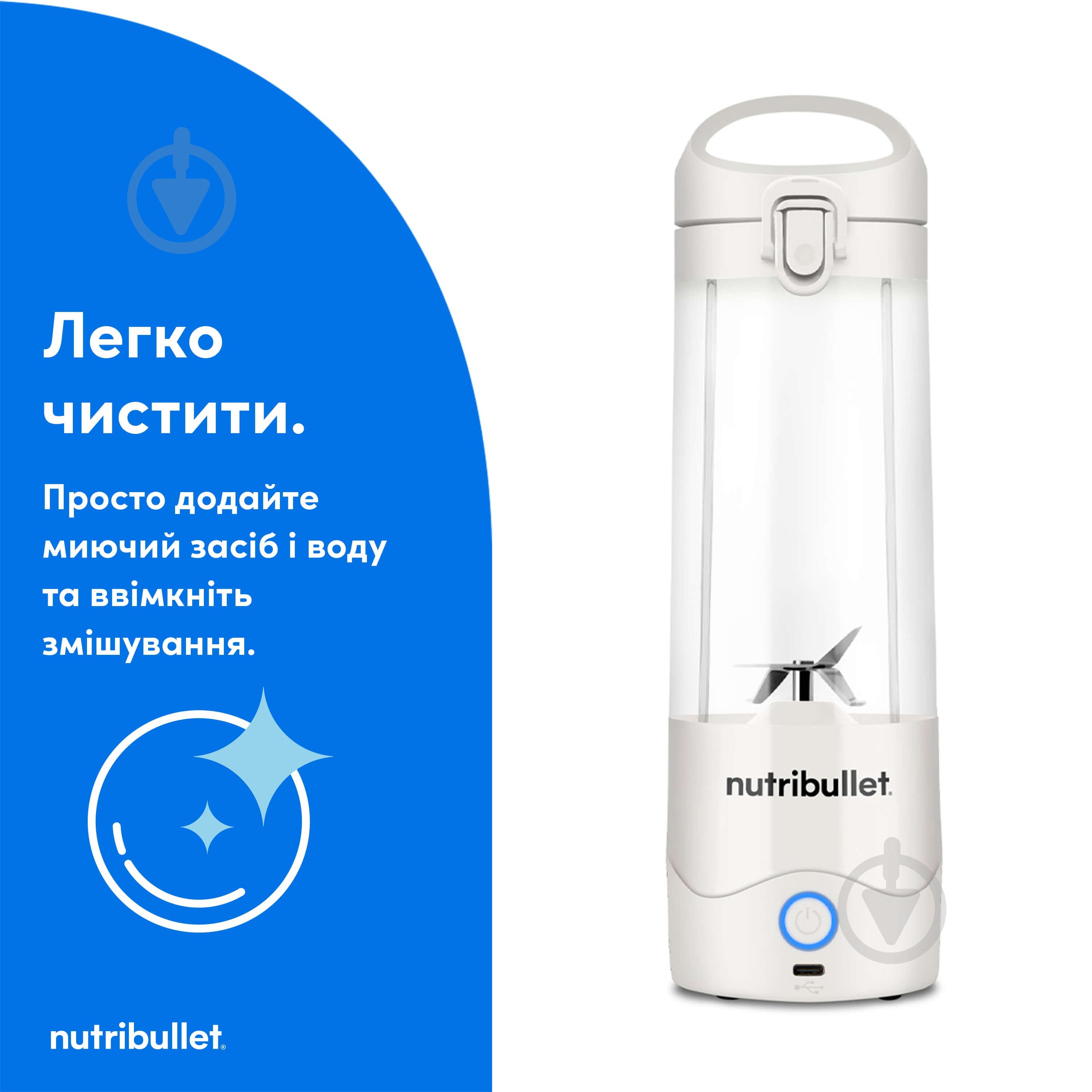 Блендер портативний NUTRIBULLET NBP003W - фото 6