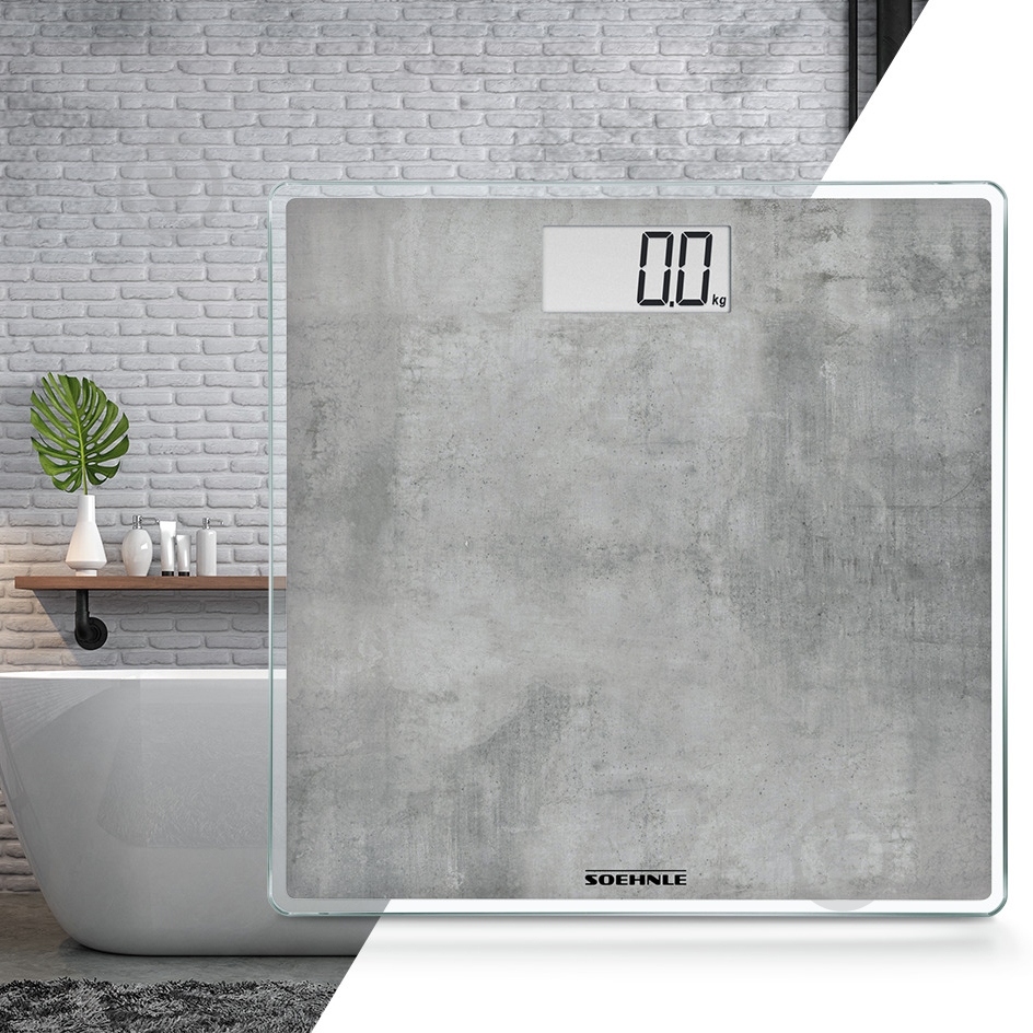 Весы напольные Soehnle 63882 Shape Sense Compact 300 Concrete - фото 2 Весы напольные Soehnle 63882 Shape Sense Compact 300 Concrete - фото 2