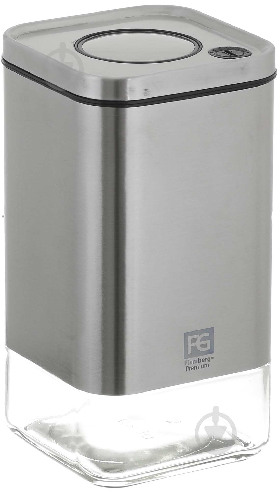 Ємність для зберігання Flamberg Premium Steel Quadro 1 л - фото 1