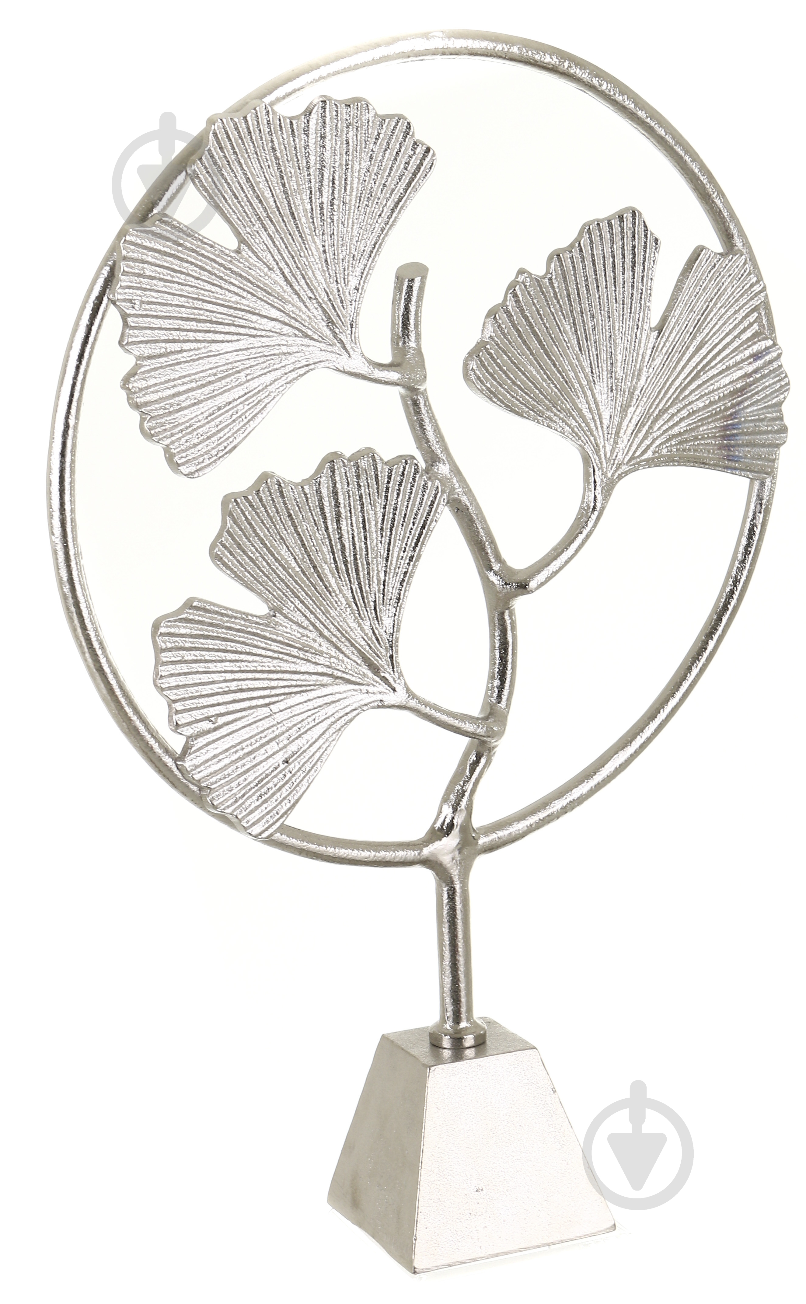 Статуэтка Ginkgо 35,5х9,5х50 см серебряный - фото 2