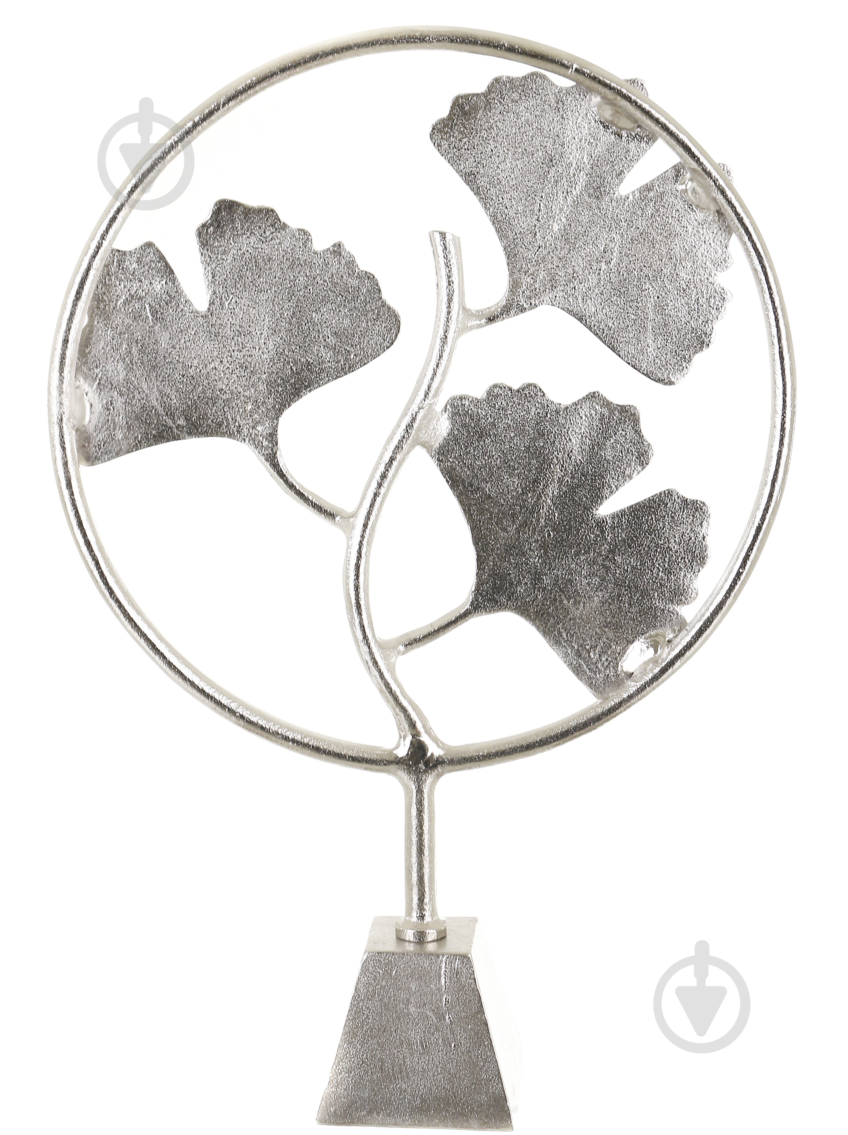 Статуэтка Ginkgо 35,5х9,5х50 см серебряный - фото 3